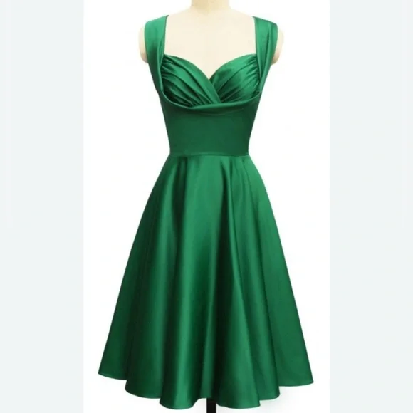 AS IS -TRASHY DIVA BY CANDICE GWINN “Honey” dress satineen w/ pockets 14 - AS IS - Picture 1 of 13